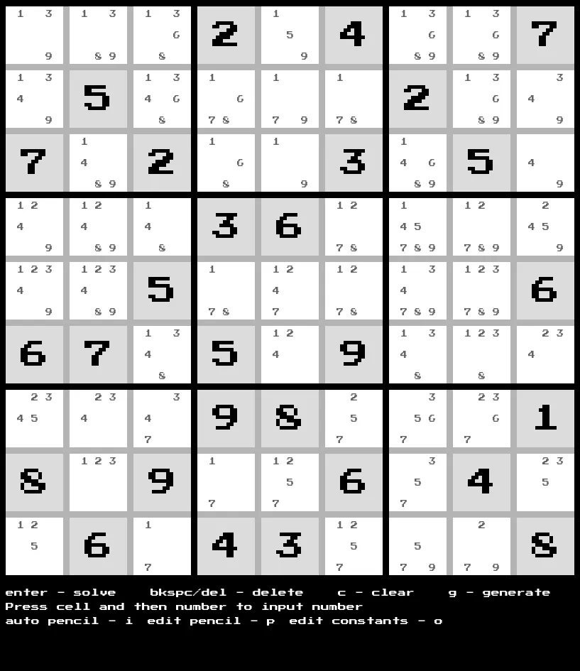 An example a board penciled in